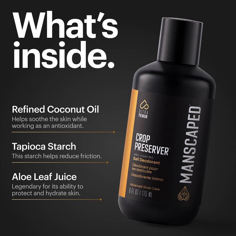 slide 5 of 7, MANSCAPED Crop Preserver Men's Groin and Body Deodorant, Male Care Hygiene Moisturizer - 6 fl oz, 6 fl oz