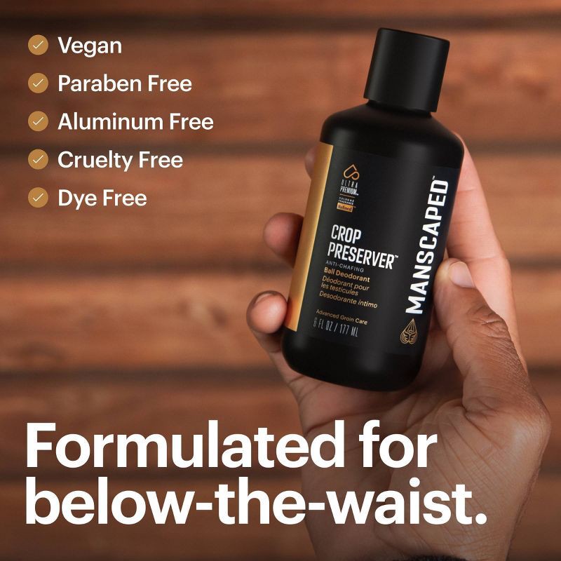 slide 6 of 7, MANSCAPED Crop Preserver Men's Groin and Body Deodorant, Male Care Hygiene Moisturizer - 6 fl oz, 6 fl oz