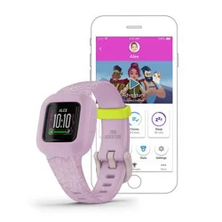 Garmin Vivofit Jr. 3 Kids Fitness Tracker - Lilac Floral