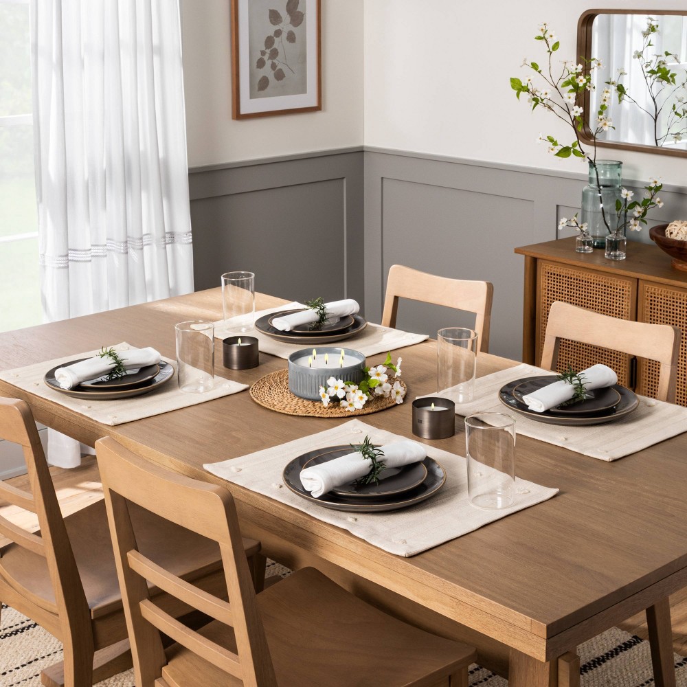 slide 3 of 5, 4pk Solid Cotton Napkin Set Sour Cream - Hearth & Hand with Magnolia, 4 ct