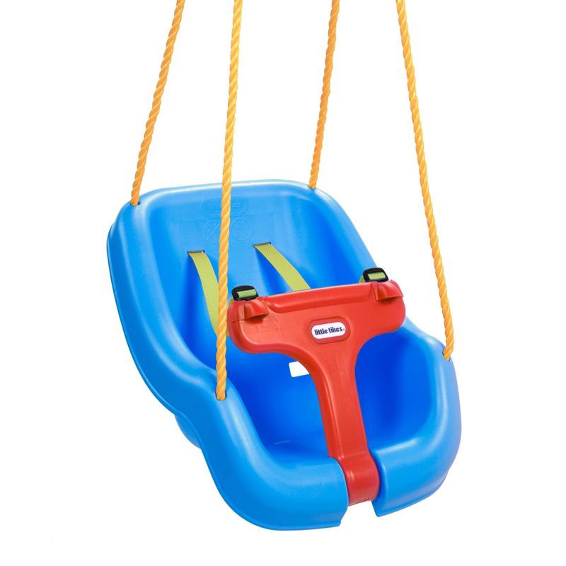 slide 2 of 6, Little Tikes 2-in-1 Snug 'n Secure Swing - Blue, 1 ct