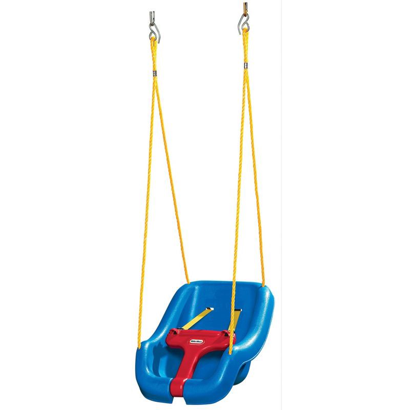 slide 1 of 6, Little Tikes 2-in-1 Snug 'n Secure Swing - Blue, 1 ct