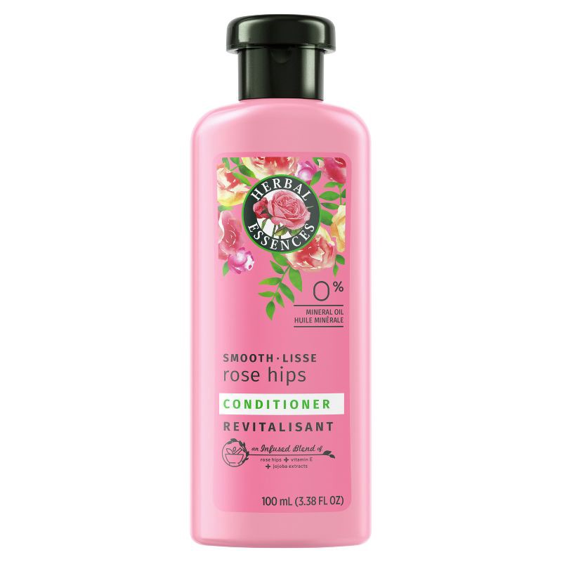 slide 1 of 3, Herbal Essences Travel Size Smooth Conditioner with Rose Hips & Jojoba Extracts - 3.38 fl oz, 3.38 fl oz