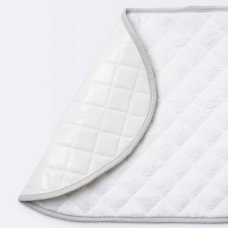slide 3 of 4, Changing Pad Liner White with Gray Edge - Cloud Island™ 3pk, 3 ct