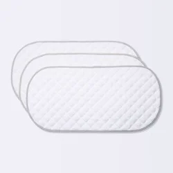 Changing Pad Liner White with Gray Edge - Cloud Island™ 3pk
