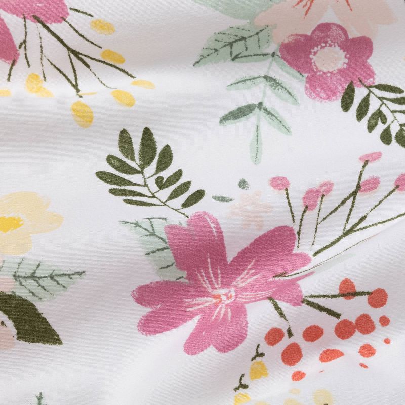 slide 3 of 4, Fitted Crib Sheet - Cloud Island™ - Green/Yellow/Pink, 1 ct