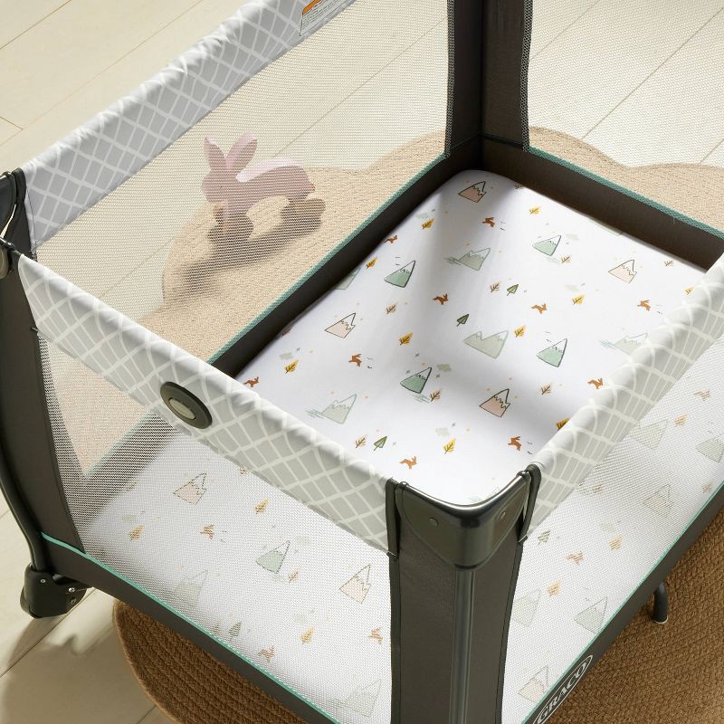 slide 2 of 4, Fitted Play Yard Jersey Sheet - Cloud Island™ - Adventure/Green - 2pk, 2 ct