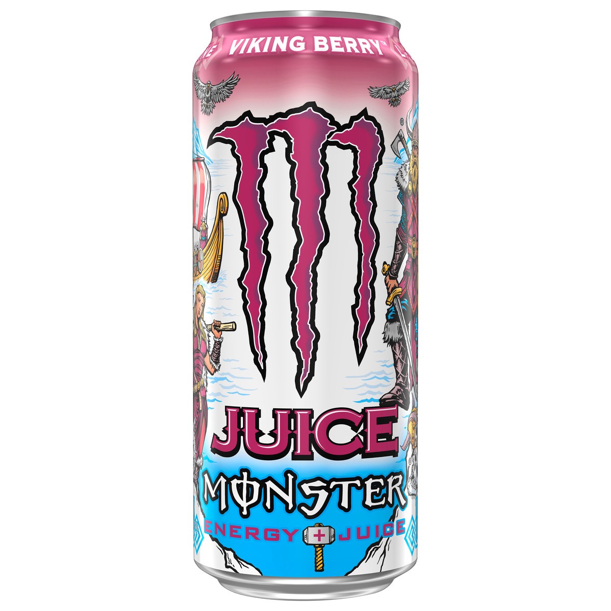 slide 9 of 10, Monster Energy Energy + Juice Viking Berry Energy Drink 16 fl oz, 16 fl oz