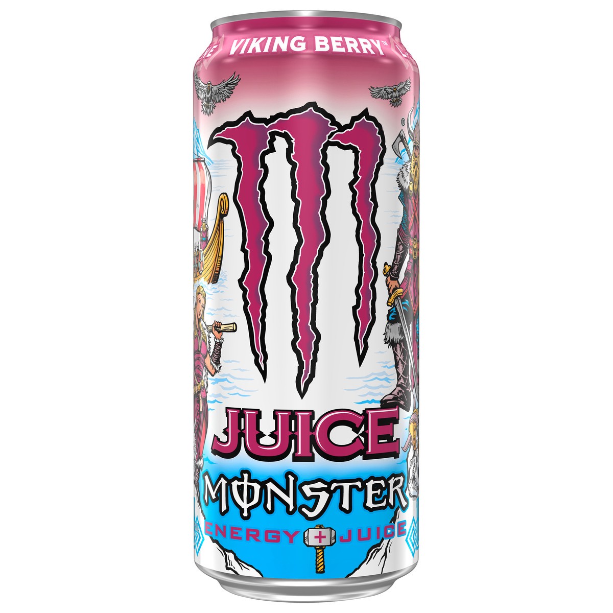 slide 1 of 10, Monster Energy Energy + Juice Viking Berry Energy Drink 16 fl oz, 16 fl oz