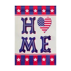 Patriotic Home Garden Suede Flag
