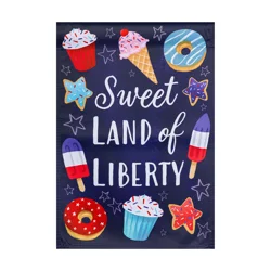 Sweet Land Of Liberty Garden Suede Flag