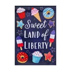 Sweet Land Of Liberty Garden Suede Flag