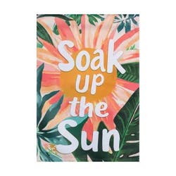 Soak Up The Sun Garden Suede Flag