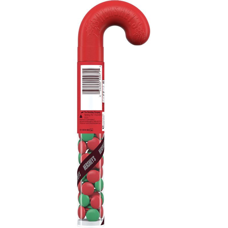 slide 3 of 8, HERSHEY's Candy Coated Chocolate Filled Plastic Christmas Cane - 1.4oz, 1.4 oz