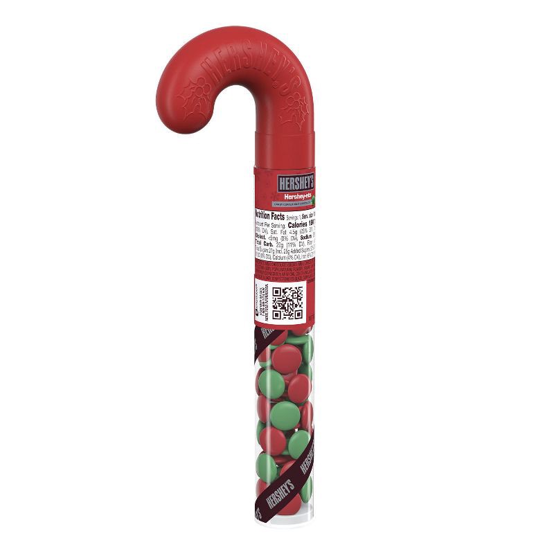 slide 7 of 8, HERSHEY's Candy Coated Chocolate Filled Plastic Christmas Cane - 1.4oz, 1.4 oz