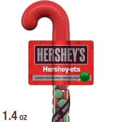 HERSHEY's Candy Coated Chocolate Filled Plastic Christmas Cane - 1.4oz