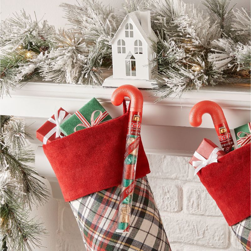 slide 6 of 7, Rolo Chocolate Caramels Christmas Candy Filled Plastic Cane - 2.2oz, 2.2 oz