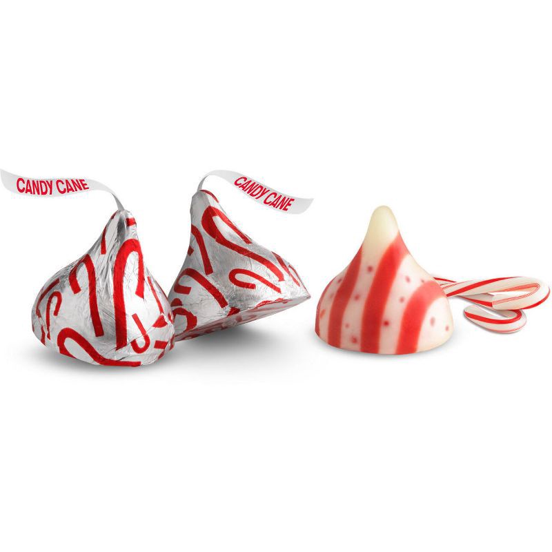 slide 4 of 6, Hershey's Kisses Candy Cane Flavored Filled Cane Christmas Candy - 2.08oz, 2.08 oz