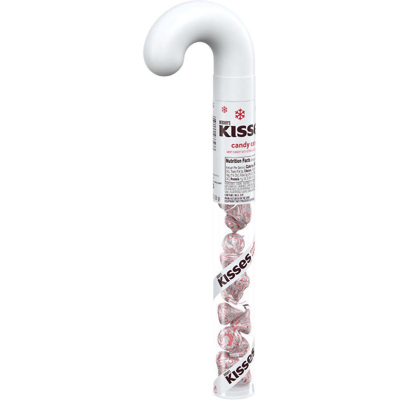 slide 8 of 8, HERSHEY's Kisses Candy Cane Flavored Filled Cane Christmas Candy - 2.08oz, 2.08 oz