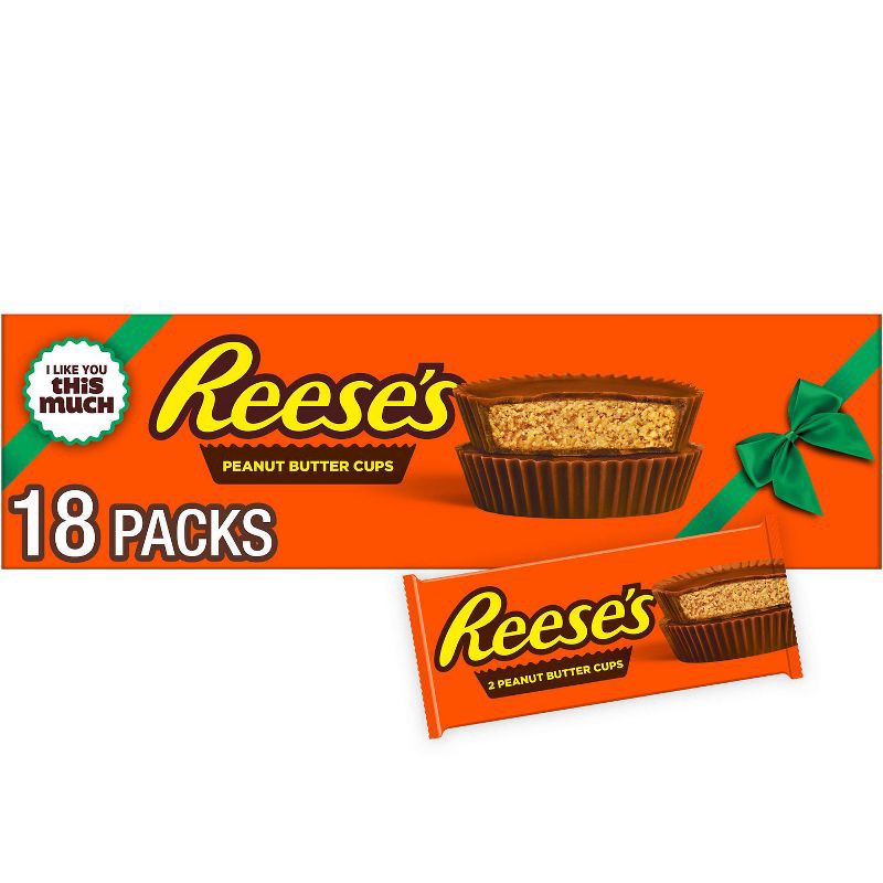 slide 1 of 7, Reese's Peanut Butter Cups Christmas Candy Yardstick - 27oz/18ct, 27 oz, 18 ct