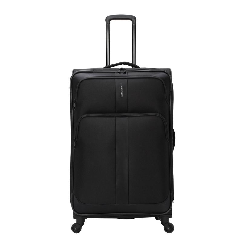 slide 2 of 32, Skyline Softside Checked Spinner 5pc Luggage Set - Black, 5 ct