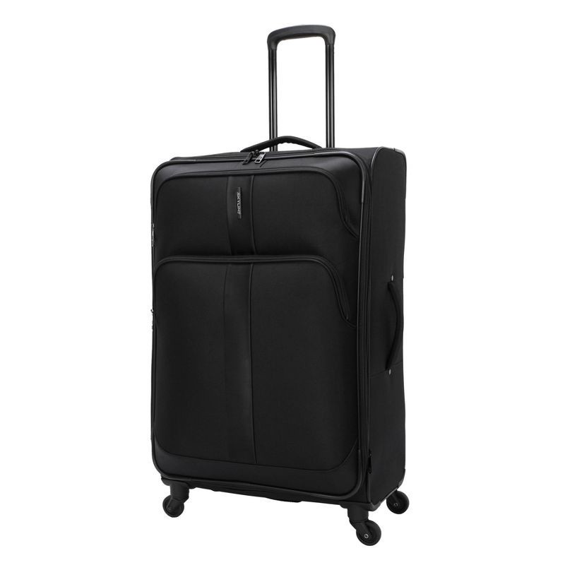 slide 3 of 32, Skyline Softside Checked Spinner 5pc Luggage Set - Black, 5 ct