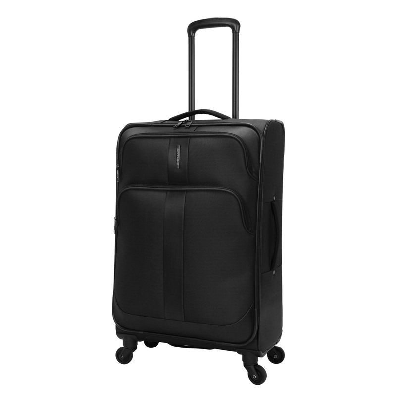 slide 12 of 32, Skyline Softside Checked Spinner 5pc Luggage Set - Black, 5 ct