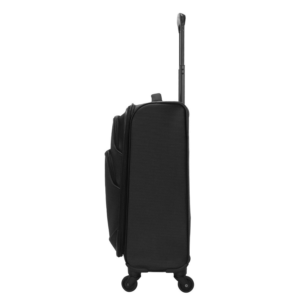 Skyline Softside Checked Spinner 5pc Luggage Set Black 5 ct Shipt