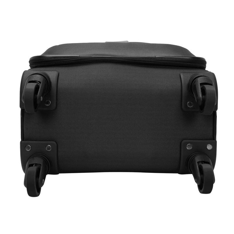 slide 26 of 32, Skyline Softside Checked Spinner 5pc Luggage Set - Black, 5 ct