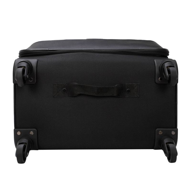 slide 5 of 32, Skyline Softside Checked Spinner 5pc Luggage Set - Black, 5 ct