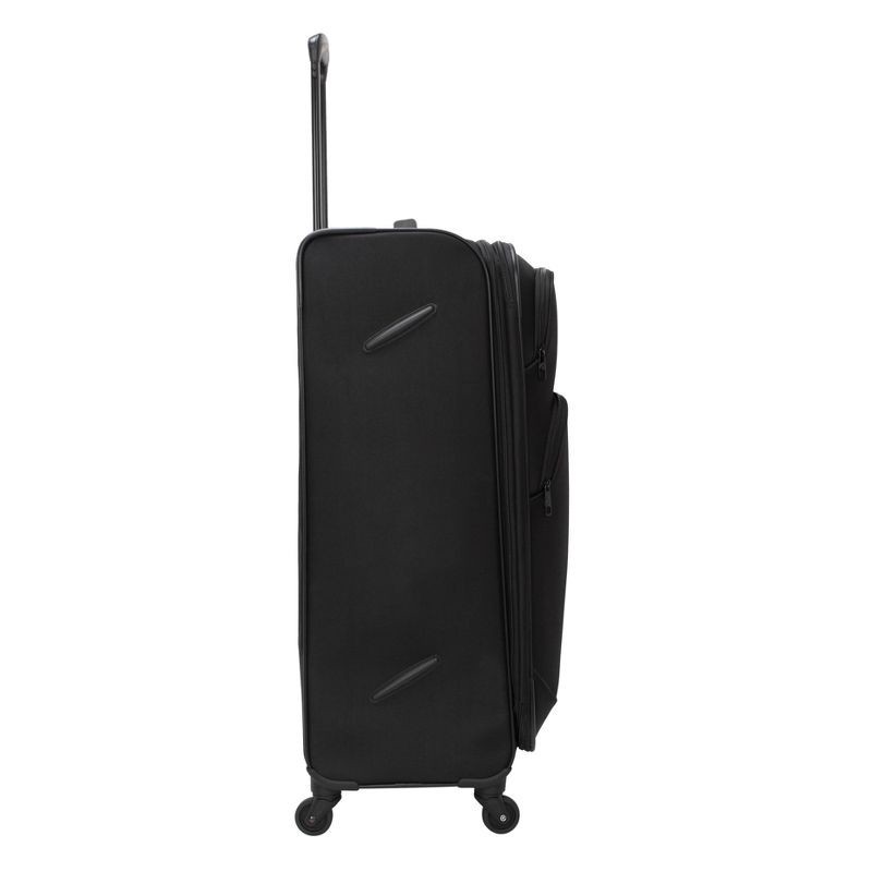 slide 6 of 32, Skyline Softside Checked Spinner 5pc Luggage Set - Black, 5 ct