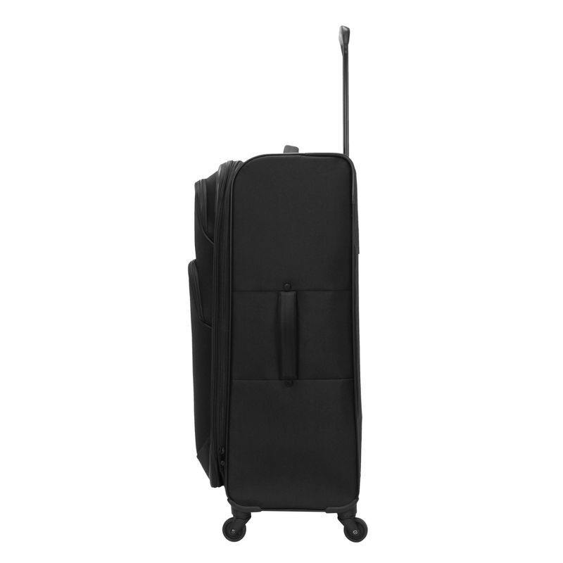 slide 7 of 32, Skyline Softside Checked Spinner 5pc Luggage Set - Black, 5 ct