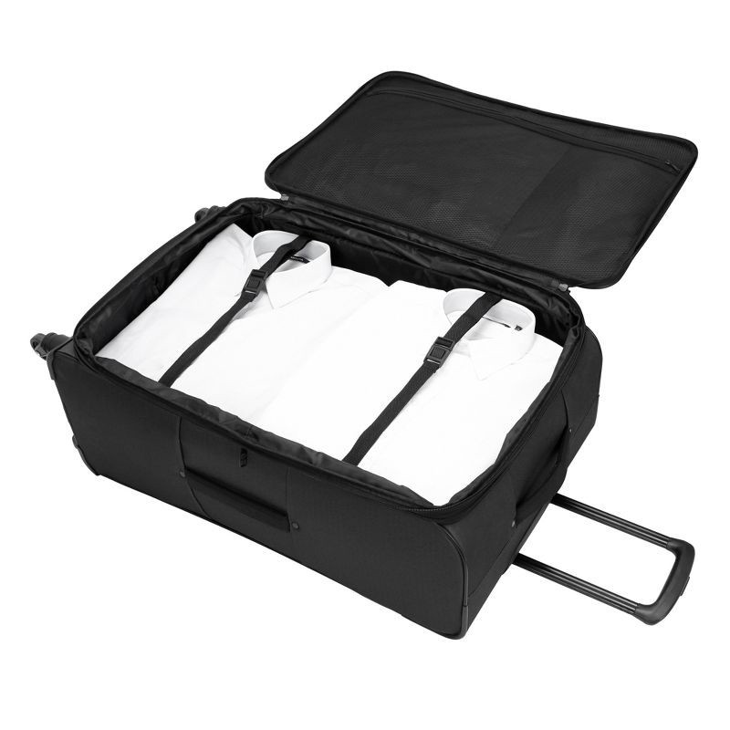 slide 10 of 32, Skyline Softside Checked Spinner 5pc Luggage Set - Black, 5 ct