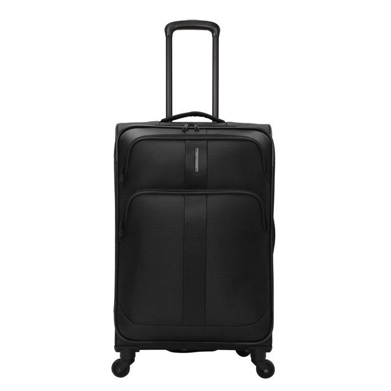 slide 7 of 32, Skyline Softside Checked Spinner 5pc Luggage Set - Black, 5 ct