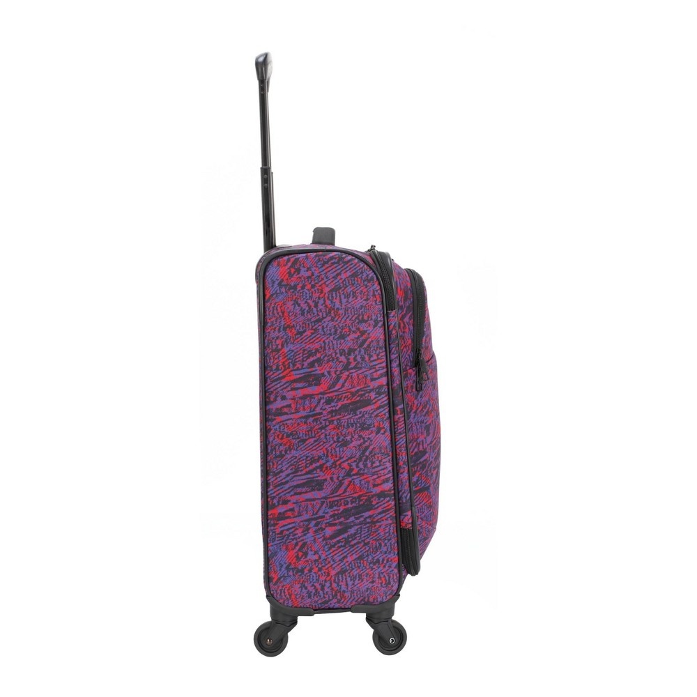 slide 6 of 13, Skyline Softside Spinner 3pc Luggage Set - Purple Sketch Print, 3 ct