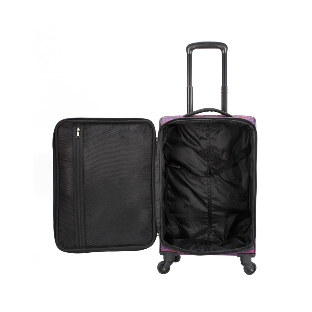 slide 9 of 13, Skyline Softside Spinner 3pc Luggage Set - Purple Sketch Print, 3 ct