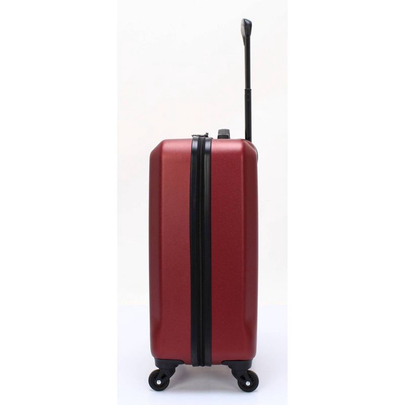 slide 12 of 17, Skyline Hardside Checked 4pc Luggage Set - Pomegranate, 4 ct