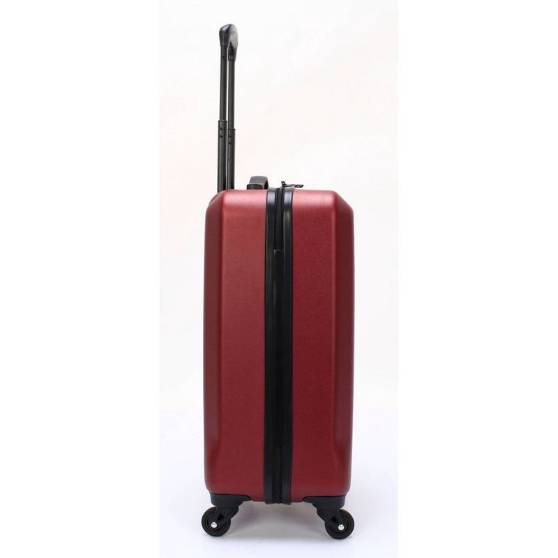 slide 13 of 17, Skyline Hardside Checked 4pc Luggage Set - Pomegranate, 4 ct