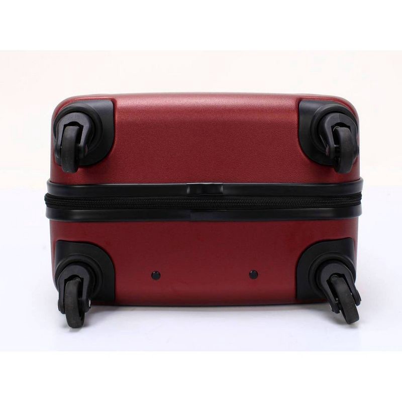 slide 15 of 17, Skyline Hardside Checked 4pc Luggage Set - Pomegranate, 4 ct