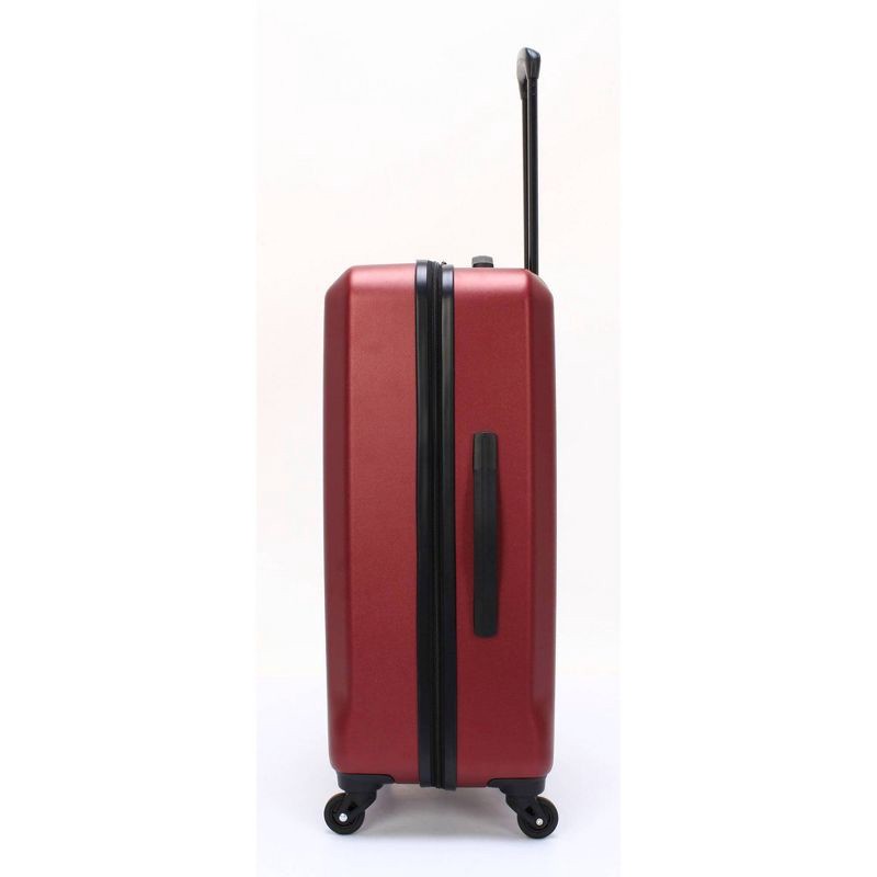 Skyline Hardside Checked 4pc Luggage Set Pomegranate 4 ct Shipt