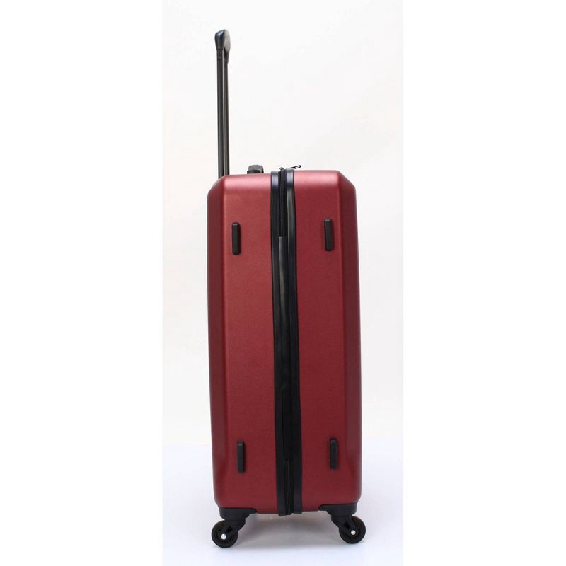 Skyline Hardside Checked 4pc Luggage Set Pomegranate 4 ct Shipt