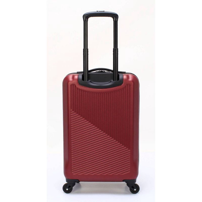 Skyline Hardside Checked 4pc Luggage Set Pomegranate 4 ct Shipt