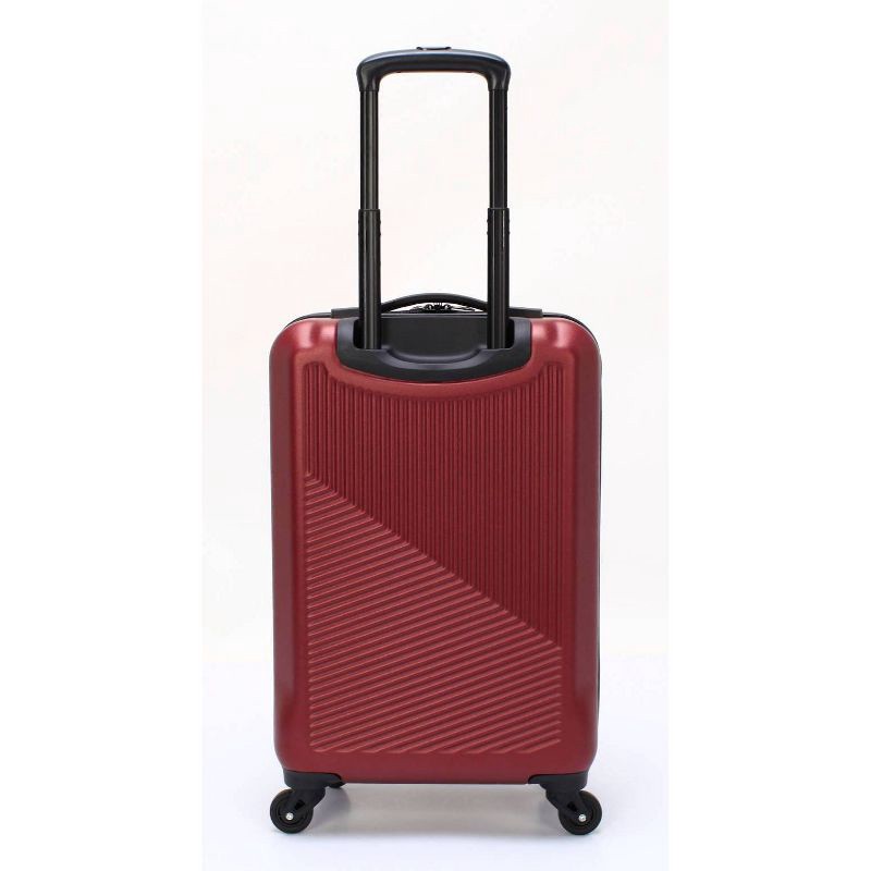 slide 11 of 17, Skyline Hardside Checked 4pc Luggage Set - Pomegranate, 4 ct