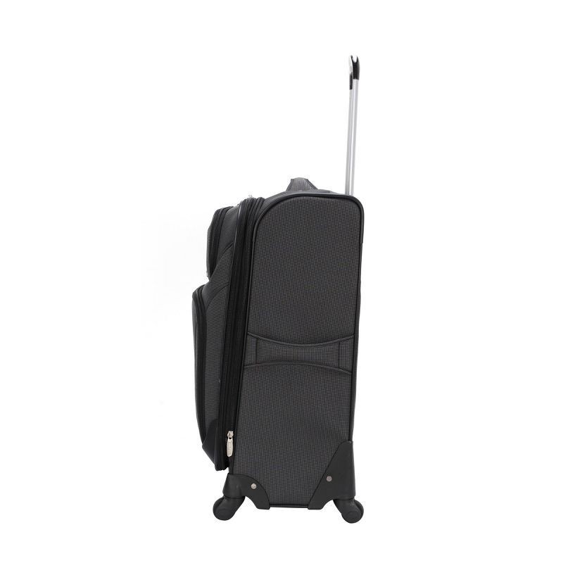 slide 9 of 9, Skyline Softside Medium Checked Spinner Suitcase - Gray, 1 ct