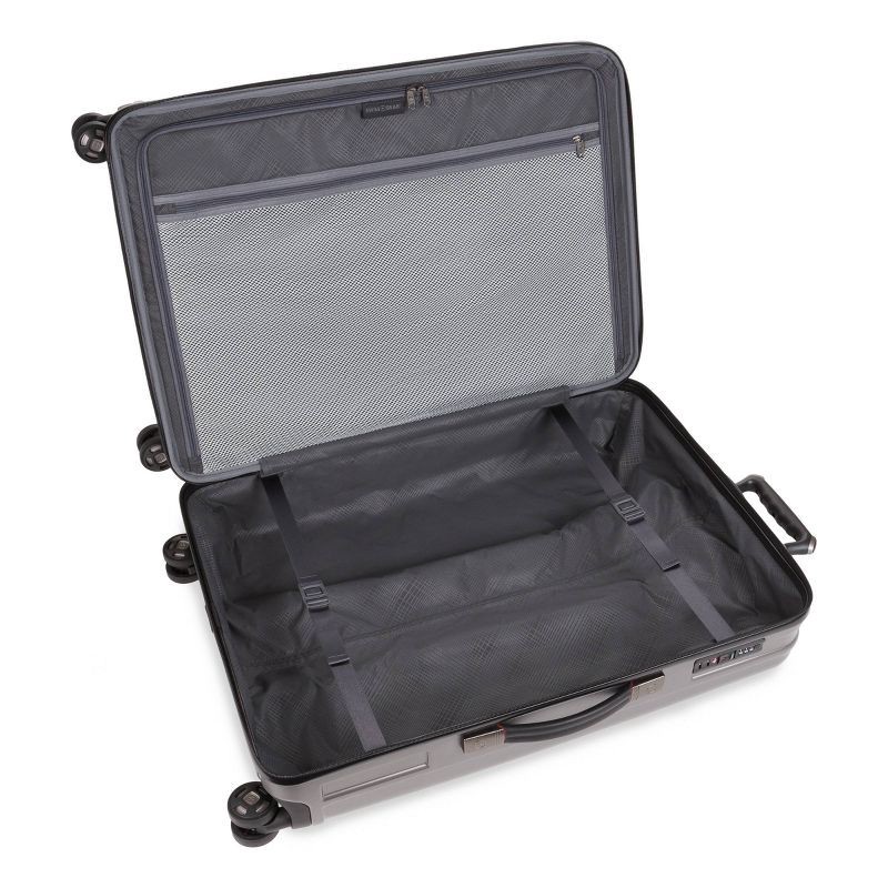 slide 8 of 12, SWISSGEAR Ridge Hardside Large Checked Suitcase - Gray, 1 ct