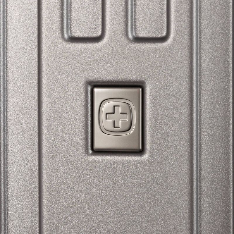 slide 6 of 12, SWISSGEAR Ridge Hardside Large Checked Suitcase - Gray, 1 ct