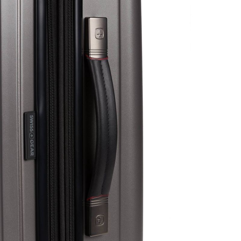 slide 5 of 12, SWISSGEAR Ridge Hardside Large Checked Suitcase - Gray, 1 ct