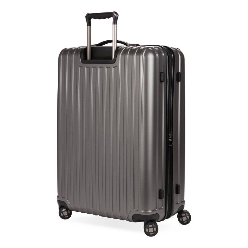 slide 7 of 12, SWISSGEAR Ridge Hardside Large Checked Suitcase - Gray, 1 ct