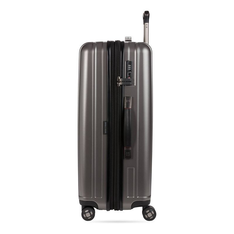 slide 11 of 12, SWISSGEAR Ridge Hardside Large Checked Suitcase - Gray, 1 ct