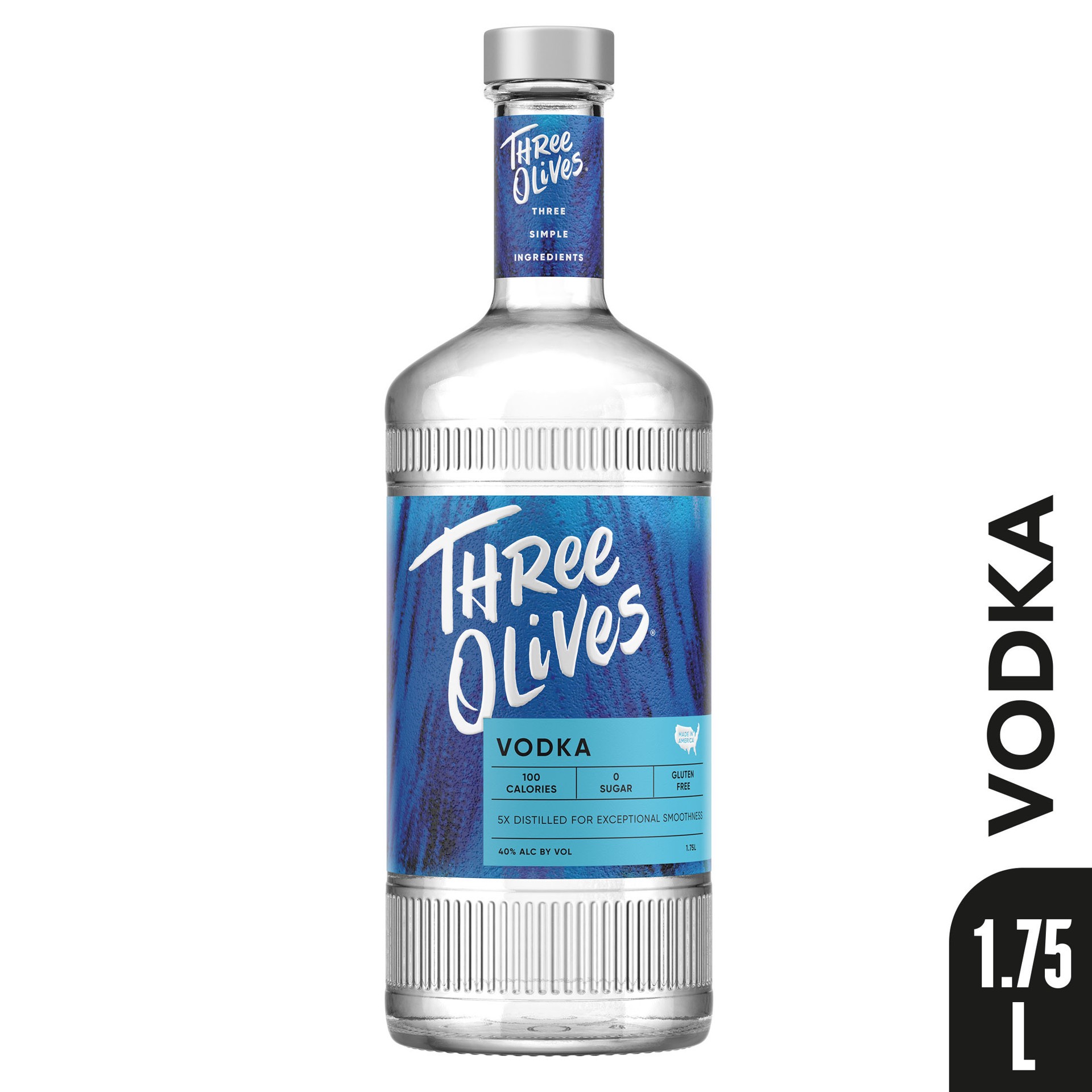 slide 2 of 5, Three Olives Vodka 1.75 l, 1 liter